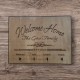 Natural Wood Finish Family Key Holder